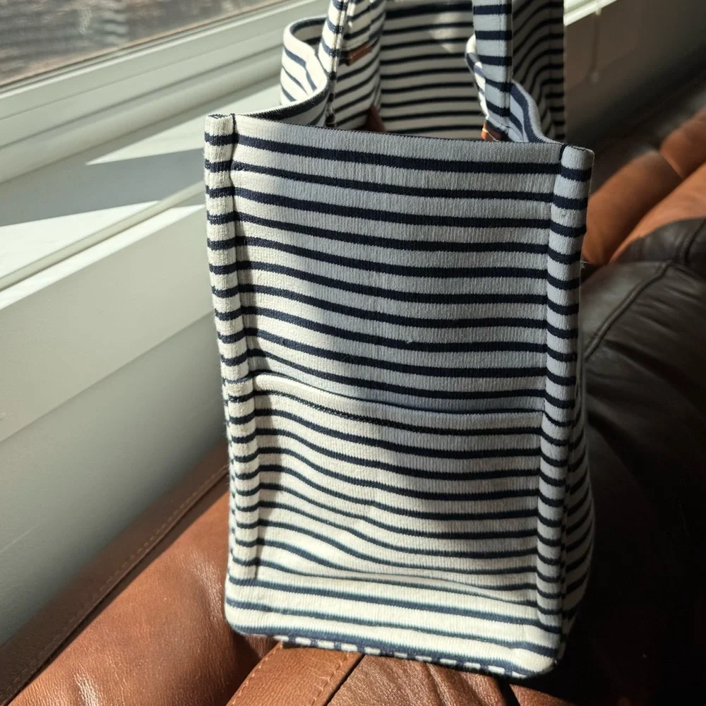 CELINE Large Cabas Thias Canvas Tote Bag